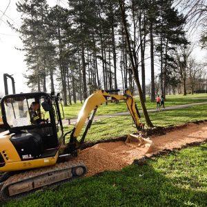 Почела изградња стазе за трчање у Парку Младен Стојановић