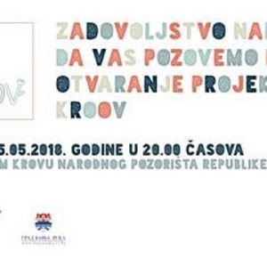Пројекат „Кроов“ почиње 25. маја Пројекат „Кроов“ почиње 25. маја