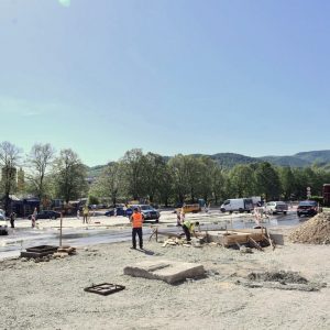 Обустава саобраћаја код кружног тока у изградњи на Ребровцу Обустава саобраћаја код кружног тока у изградњи на Ребровцу