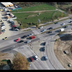 Обилазницом око градилишта кружног тока код „Делте“