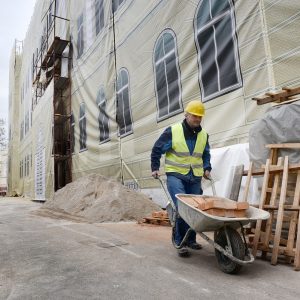 Обимни радови: Интензивирана санација Банског двора