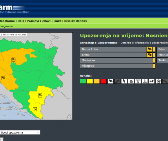 Petak-na snazi narandžasti meteoalarm