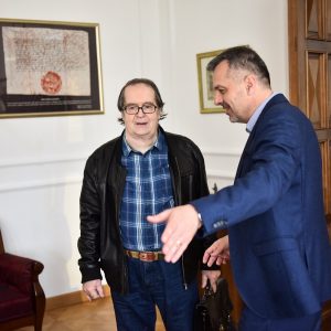 Пријем за Кољу Мићевића, добитника „Кључа града“