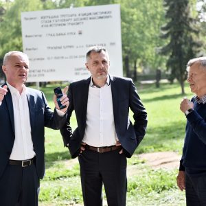 „Бања Лука се гради“: Почела градња тротоара и бициклистичких стаза дуж Источног транзита