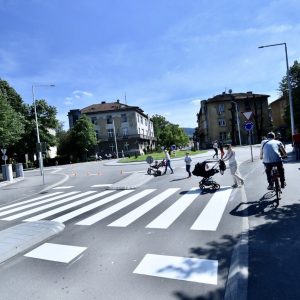 Исцртан 3Д пјешачки прелаз и постављена хладна пластика