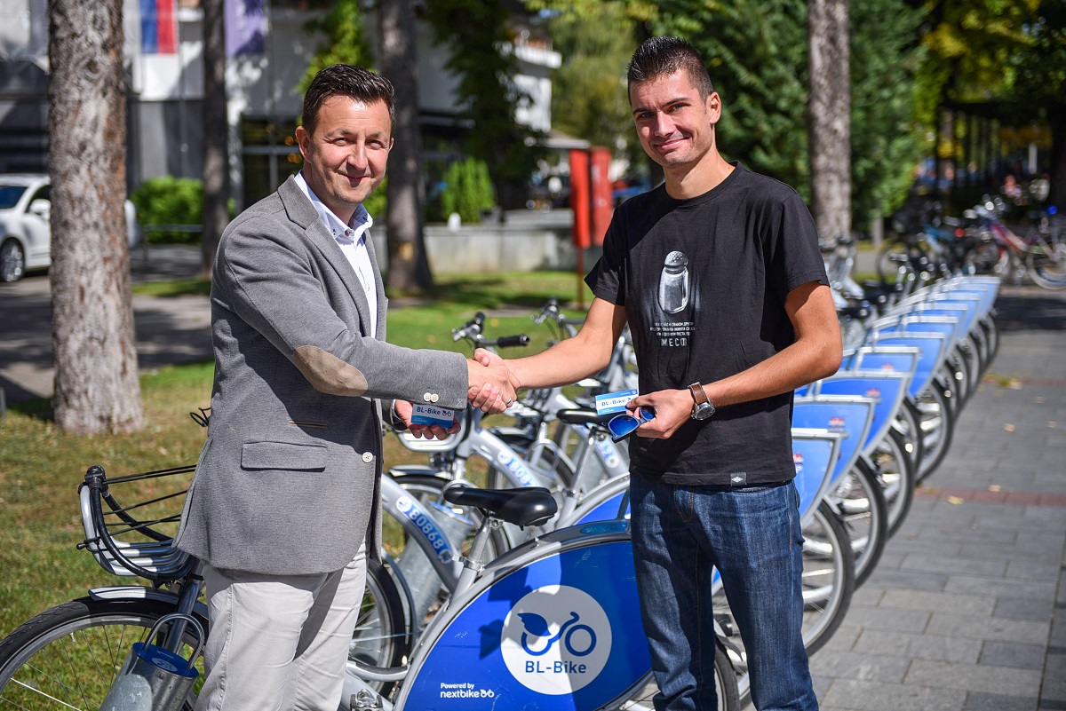 Jedan od dobitnika besplatne godišnje kartice za ″Bl bajk″