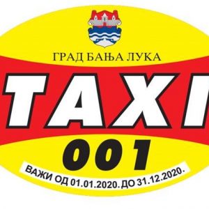 Од сутра издавање такси наљепница Од сутра издавање такси наљепница