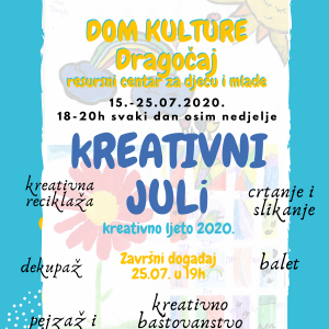 Драгочај: Креативне радионице за дјецу и младе