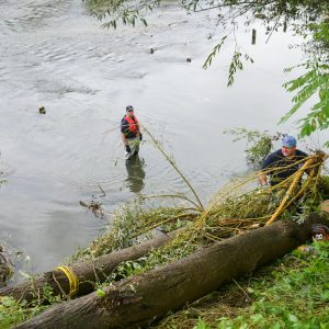 Ватрогасци и Цивилна заштита чистили корито Врбаса у Трапистима Ватрогасци и Цивилна заштита чистили корито Врбаса у Трапистима