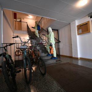 Завршена дезинфекција стамбених зграда Завршена дезинфекција стамбених зграда