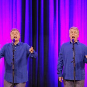 Браћа Теофиловић и Бојан Бјелић у Банском двору Браћа Теофиловић и Бојан Бјелић у Банском двору