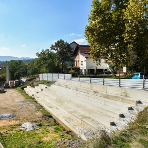 Радови на новој дворани на Лаушу: У току градња вањских трибина Радови на новој дворани на Лаушу: У току градња вањских трибина