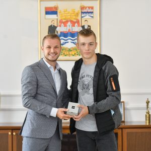 Gradonačelnik ugostio mladog banjalučkog heroja Luku Jovetića