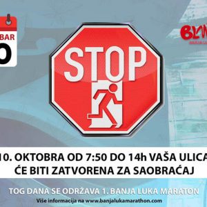 Banjalučki maraton: Pogledajte plan obustave saobraćaja u nedjelju