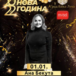 Ana Bekuta nastupa na Trgu Krajine: Vidimo se u čarobnoj Banjoj Luci