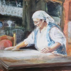 Изложба „Около“ академске сликарке Александре Кузмановић у Банском двору Изложба „Около“ академске сликарке Александре Кузмановић у Банском двору