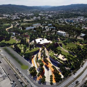 Ускоро јавна набавка: Градоначелник најавио почетак радова на градском парку код Тржног центра „Делта планет“