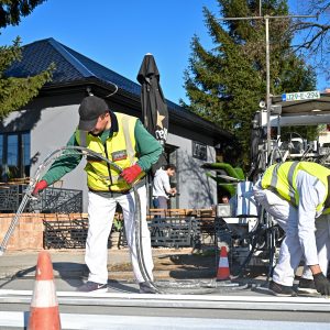 Настављено обиљежавање хоризонталне саобраћајне сигнализације