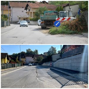 Ријешен вишегодишњи проблем: Санирано клизиште у Љевчанској улици, слиједи постављање завршног слоја асфалта