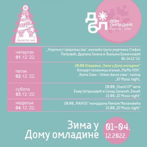 Први пут „Зима у Дому омладине“: Феноменални садржаји у веселој атмосфери