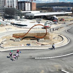 Најновији кружни ток добија импозантну скулптуру, Станивуковић поручио: Градимо Бању Луку новог доба