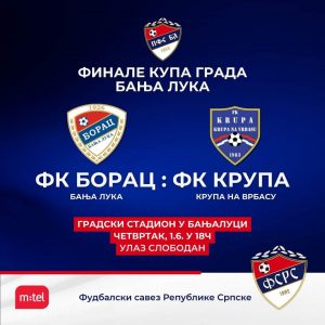 Поводом славе Града: Борац против Крупе у сутрашњем финалу Купа Бање Луке Поводом славе Града: Борац против Крупе у сутрашњем финалу Купа Бање Луке