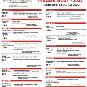 „Vezeni most“ donosi sadržajan program
