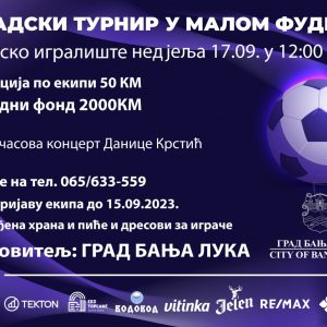 U nedjelju prvi gradski turnir, najavljen i koncert Danice Krstić