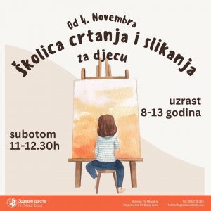 Суботом и недјељом: Школица цртања и сликања у организацији Удружења грађана „Здраво да сте“