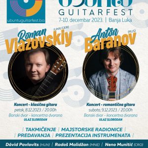 Пето издање Фестивала класичне гитаре од 7. до 10. децембра