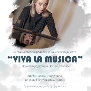 U Banskom dvoru: Šesta po redu radionica za mlade pijaniste „Viva la musica“ U Banskom dvoru: Šesta po redu radionica za mlade pijaniste „Viva la musica“