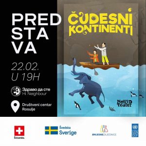 Predstava “Čudesni kontinenti” sutra u Društvenom domu Rosulje Predstava “Čudesni kontinenti” sutra u Društvenom domu Rosulje