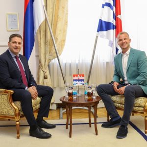 Поводом Дана града: Градоначелник угостио делегацију Модина предвођену градоначелником Хаимом Бибасом