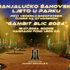 Вечерас: Бањалучко шаховско љето у Парку „Младен Стојановић“ Вечерас: Бањалучко шаховско љето у Парку „Младен Стојановић“