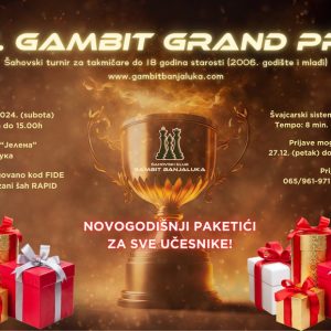 Завршница: Шаховски клуб „Гамбит“ организује 27. шаховски турнир Завршница: Шаховски клуб „Гамбит“ организује 27. шаховски турнир