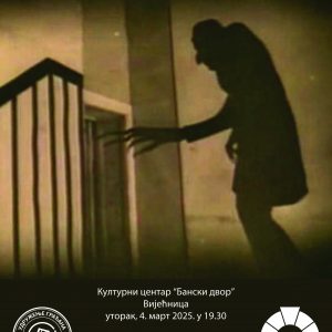 Уторак у Банском двору: Пројекција филма „Носферату: Симфонија ужаса“ Уторак у Банском двору: Пројекција филма „Носферату: Симфонија ужаса“