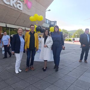 Кампања на Тргу Крајине у оквиру обиљежавања мјесеца борбе против меланома, присуствовали представници Града